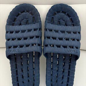 TECS Navy Blue Sandals Slides Size 41